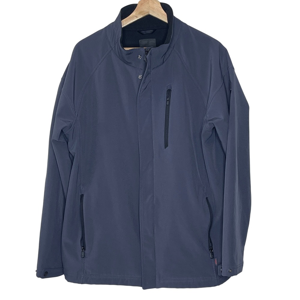 Tumi Mens Lightweight Full Zip‎ Jacket Gray Size L